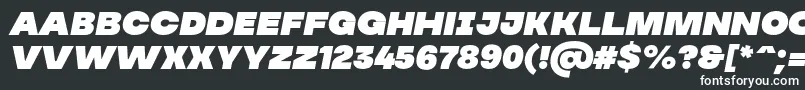 Шрифт MADE Soulmaze Italic PERSONAL USE – белые шрифты на чёрном фоне