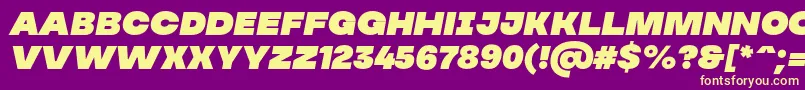 MADE Soulmaze Italic PERSONAL USE Font – Yellow Fonts on Purple Background