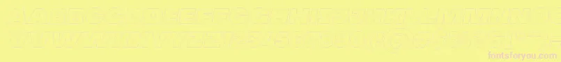 MADE Soulmaze Outline Italic PERSONAL USE Font – Pink Fonts on Yellow Background