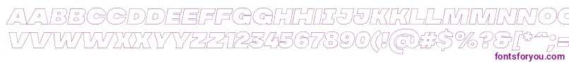 MADE Soulmaze Outline Italic PERSONAL USE Font – Purple Fonts