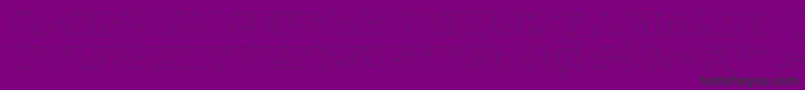 Шрифт MADE Soulmaze Outline PERSONAL USE – чёрные шрифты на фиолетовом фоне