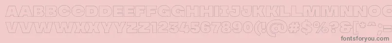 MADE Soulmaze Outline PERSONAL USE Font – Gray Fonts on Pink Background