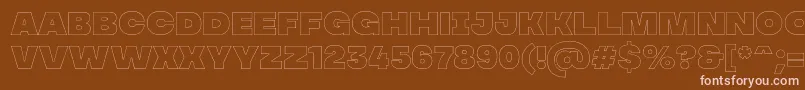 MADE Soulmaze Outline PERSONAL USE Font – Pink Fonts on Brown Background