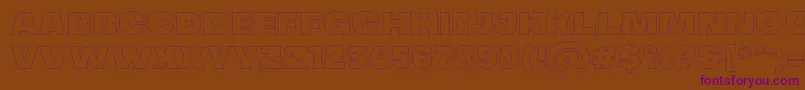 MADE Soulmaze Outline PERSONAL USE Font – Purple Fonts on Brown Background