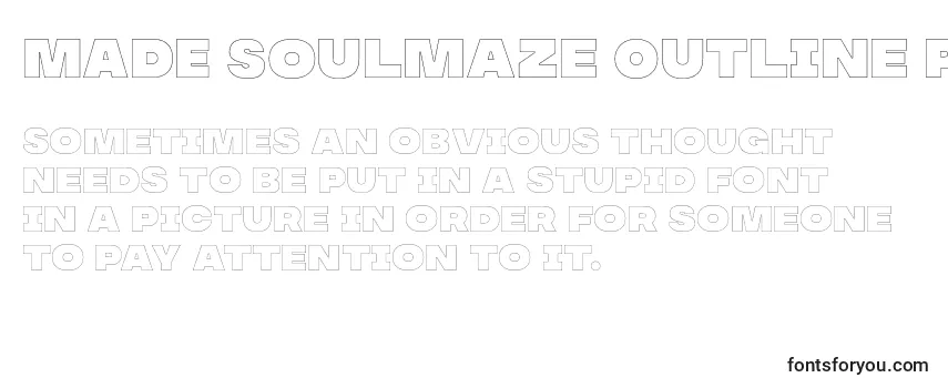 MADE Soulmaze Outline PERSONAL USE-fontti