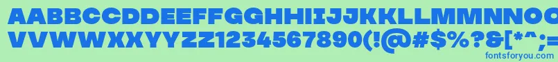 MADE Soulmaze PERSONAL USE Font – Blue Fonts on Green Background