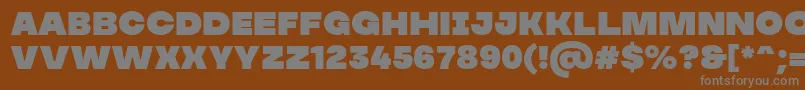 MADE Soulmaze PERSONAL USE-Schriftart – Graue Schriften auf braunem Hintergrund