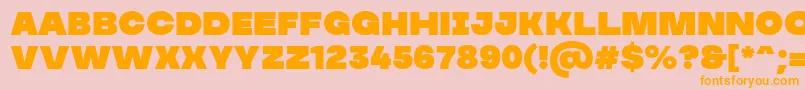 MADE Soulmaze PERSONAL USE Font – Orange Fonts on Pink Background