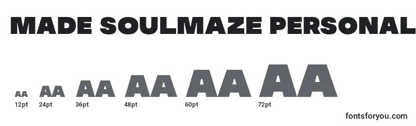 MADE Soulmaze PERSONAL USE Font Sizes