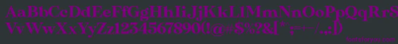 MADE Sunflower PERSONAL USE Font – Purple Fonts on Black Background