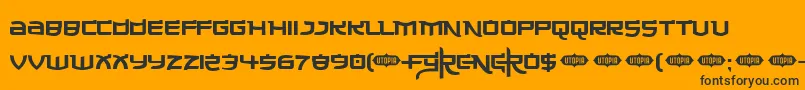 MADEC    Font – Black Fonts on Orange Background