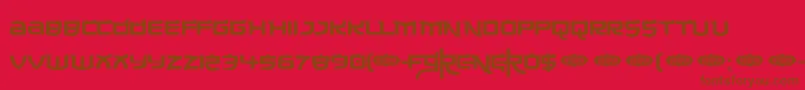MADEC    Font – Brown Fonts on Red Background