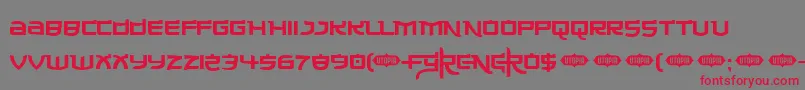 MADEC    Font – Red Fonts on Gray Background