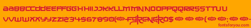 MADEC    Font – Red Fonts on Orange Background