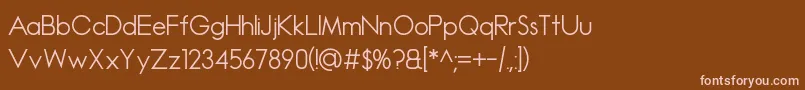 fuente Madeleina Sans – Fuentes Rosadas Sobre Fondo Marrón