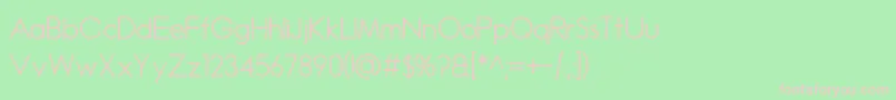 Madeleina Sans Font – Pink Fonts on Green Background