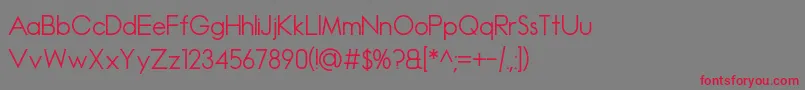Madeleina Sans Font – Red Fonts on Gray Background