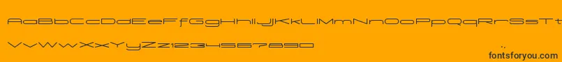 Madeleine Font – Black Fonts on Orange Background