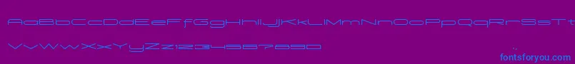 Madeleine Font – Blue Fonts on Purple Background