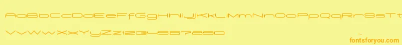 Madeleine Font – Orange Fonts on Yellow Background