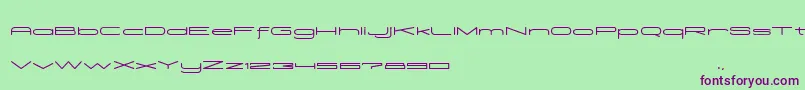 Шрифт Madeleine – фиолетовые шрифты на зелёном фоне