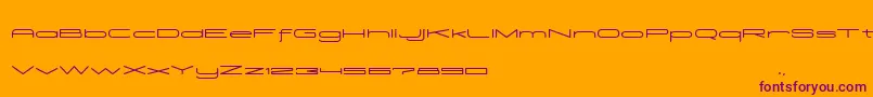 Шрифт Madeleine – фиолетовые шрифты на оранжевом фоне