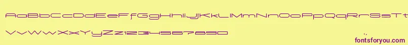 Шрифт Madeleine – фиолетовые шрифты на жёлтом фоне