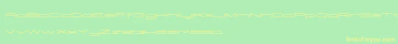 Madeleine Font – Yellow Fonts on Green Background