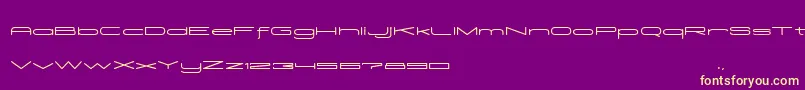 Шрифт Madeleine – жёлтые шрифты на фиолетовом фоне