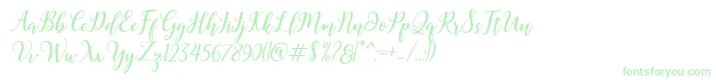 Madelina Bold-Schriftart – Grüne Schriften