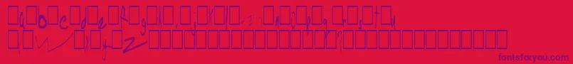 Poopoo Font – Purple Fonts on Red Background
