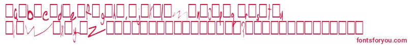 Poopoo Font – Red Fonts on White Background