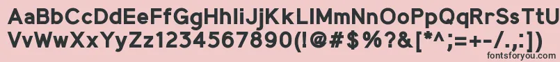fuente MadeynSans Bold – Fuentes Negras Sobre Fondo Rosa