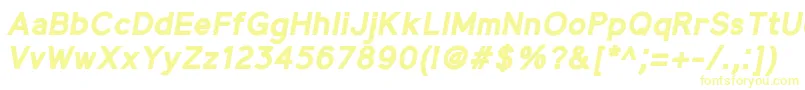 MadeynSans BoldItalic Font – Yellow Fonts