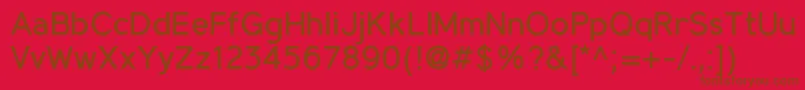 Подробнее о шрифте MadeynSans Regular Шрифт MadeynSans Regular – коричневые шрифты на красном фоне