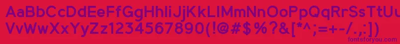 MadeynSans Semibold Font – Purple Fonts on Red Background