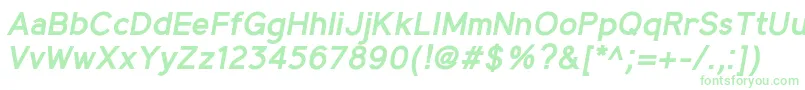 Шрифт MadeynSans SemiboldItalic – зелёные шрифты