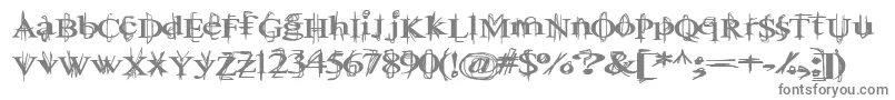 Шрифт Ballt – серые шрифты на белом фоне