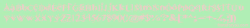 Ballt Font – Pink Fonts on Green Background