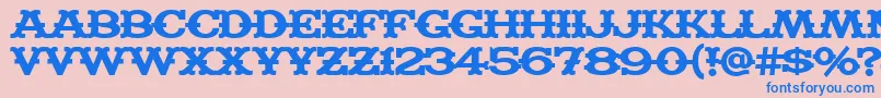 MADFB    Font – Blue Fonts on Pink Background