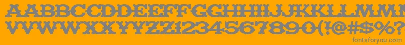 MADFB    Font – Gray Fonts on Orange Background