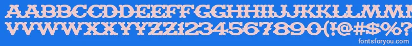 MADFB    Font – Pink Fonts on Blue Background