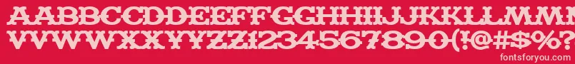 MADFB    Font – Pink Fonts on Red Background