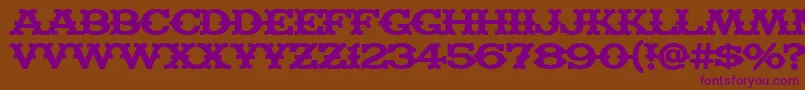 MADFB    Font – Purple Fonts on Brown Background