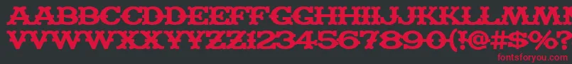 MADFB    Font – Red Fonts on Black Background