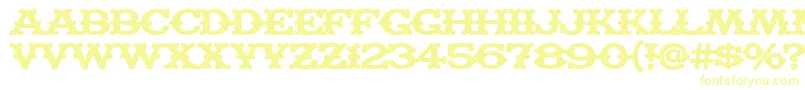 MADFB    Font – Yellow Fonts on White Background