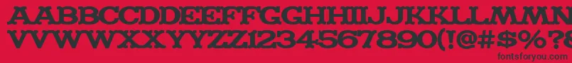 MADFONT Font – Black Fonts on Red Background