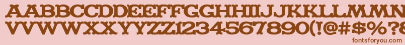 MADFONT Font – Brown Fonts on Pink Background