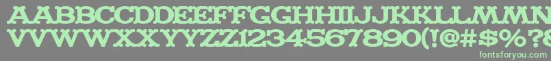 MADFONT Font – Green Fonts on Gray Background