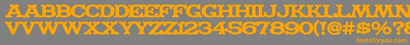MADFONT Font – Orange Fonts on Gray Background